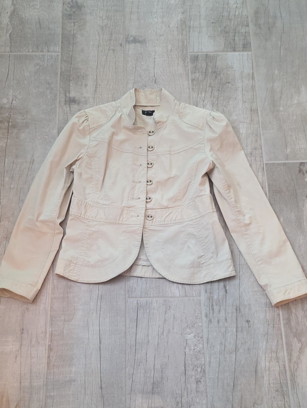 Mossimo Supply Co. Light Cream Button-Front Women's Blazer